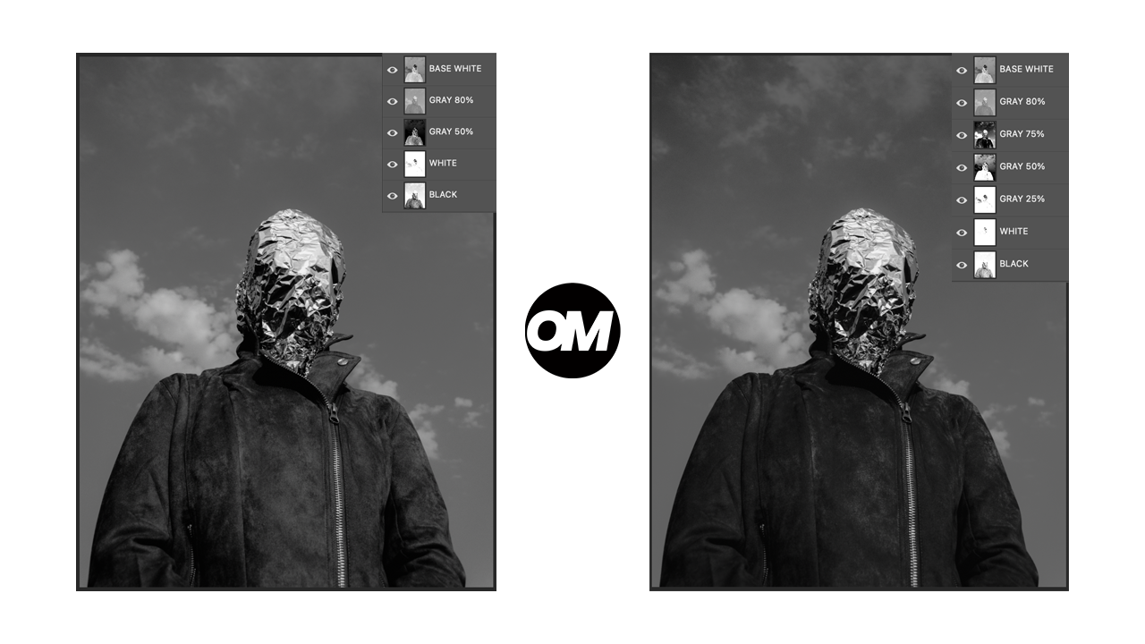 Grayscale Screen Printing Separation — Grayscale 1 and Grayscale 2 in OmniSeps
