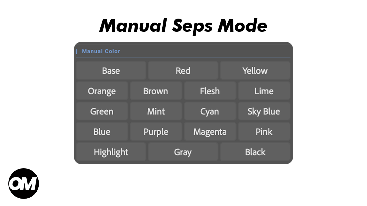 Manual Color Separation in OmniSeps — Full Control, One Color at a Time